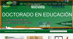 Desktop Screenshot of ccg.org.ec